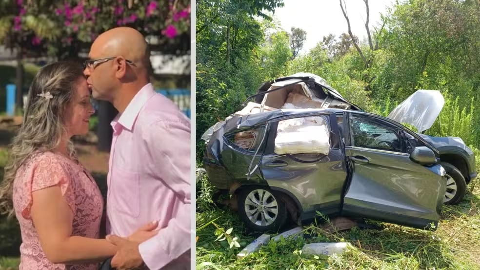 Casal morre após colidir carro com caminhão, rodar na pista e ser atingido por carreta, no Paraná